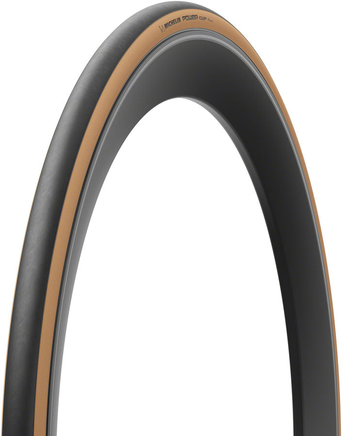 Michelin Power Cup TLR Tire - 700 x 28, Tubeless, Folding, Black/Tan, Competition Line, X-RACE, Air Proof