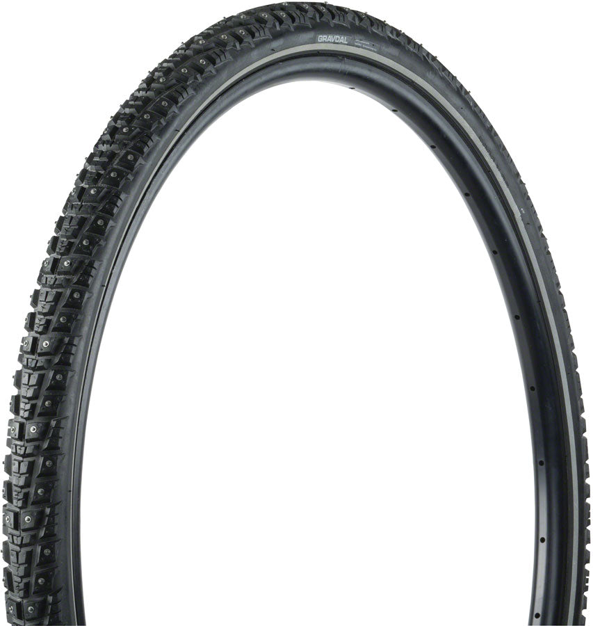 45NRTH Gravdal Tire - 700 x 38, Clincher, Wire, Black, 33 TPI, 252 Carbide Steel Studs