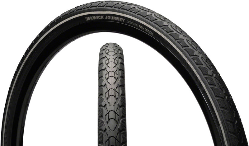 Kenda Kwick Journey Tire - 700 x 40, Clincher, Wire, Black/Reflective