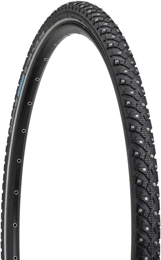 Schwalbe Marathon Winter Plus Tire - 700 x 35, Clincher, Wire, Black/Reflective, Performance Line, 240 Steel Studs