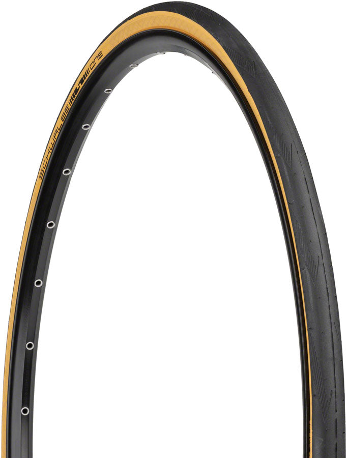 Schwalbe One Tire - 700 x 25, Tubeless, Folding, Black/Tan, Performance Line, RaceGuard, Addix