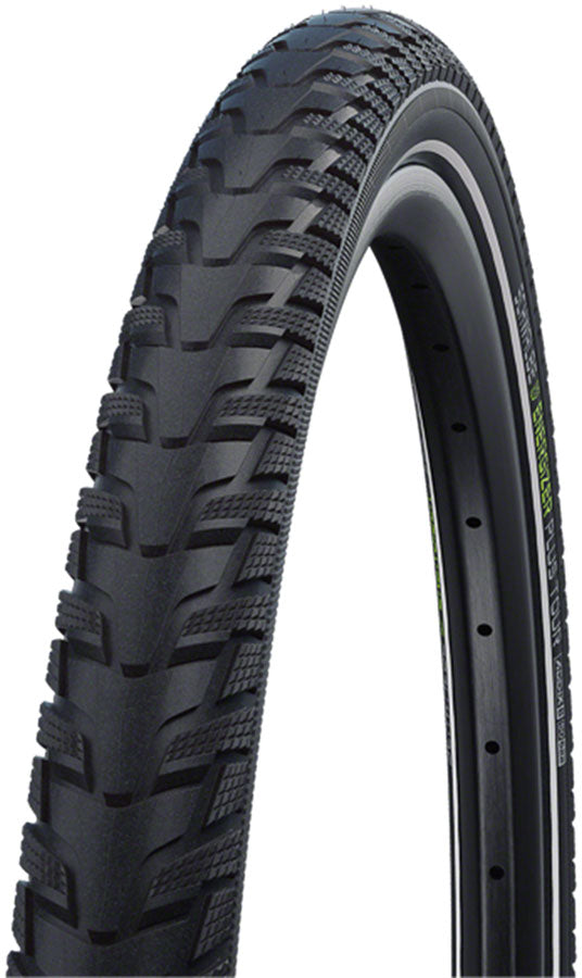 Schwalbe Energizer Plus Tour Tire - 700 x 38, Clincher, Wire, Black/Reflective, Performance, Addix E, GreenGuard