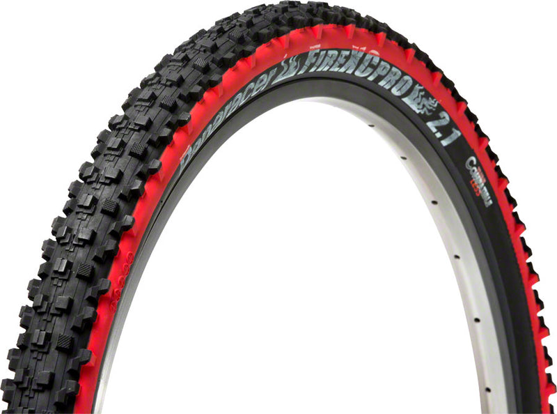 Panaracer Fire Pro Tire - 26 x 2 .1, Tubeless, Folding, Black/Red