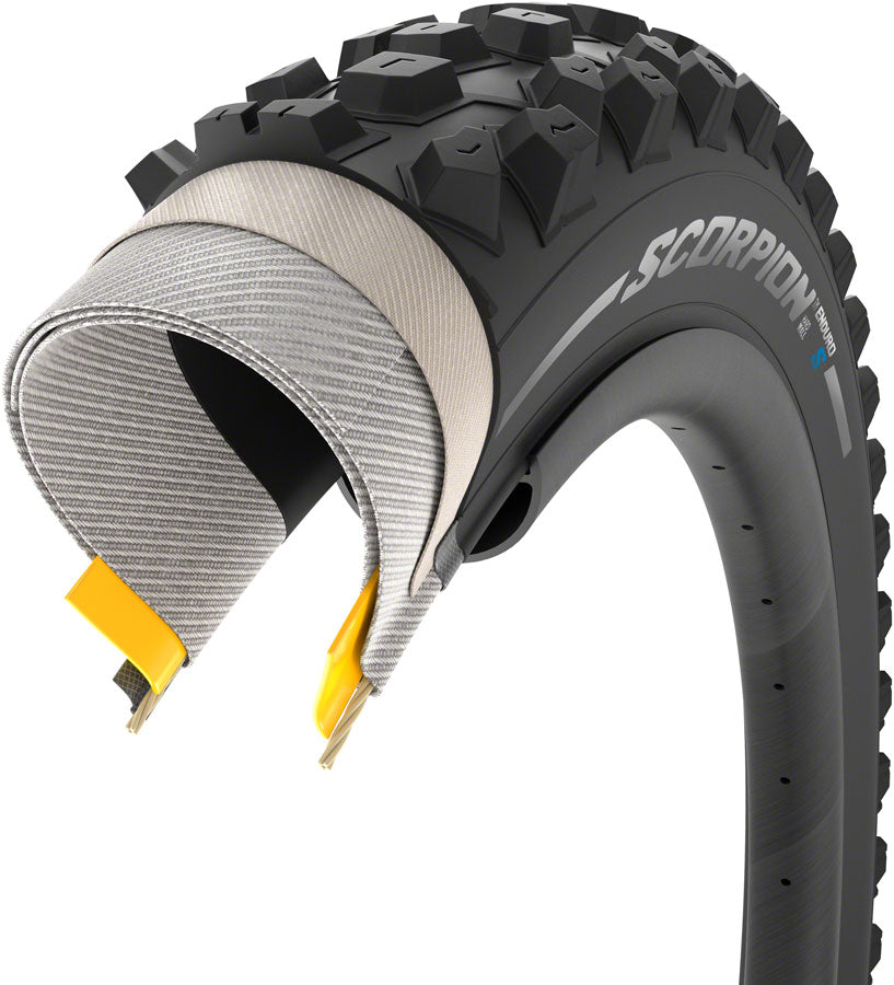 Pirelli Scorpion Enduro S Tire - 29 x 2.4, Tubeless, Folding, Black, HardWall, SmartGrip Gravity