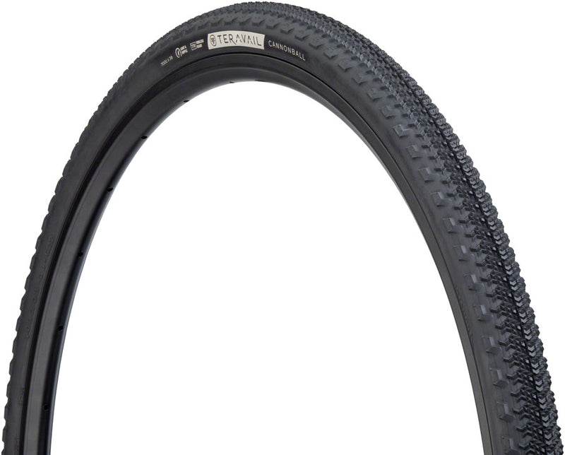 Teravail Cannonball Tire - 700 x 38, Tubeless, Folding, Tan, Durable, 60tpi, Fast Compound