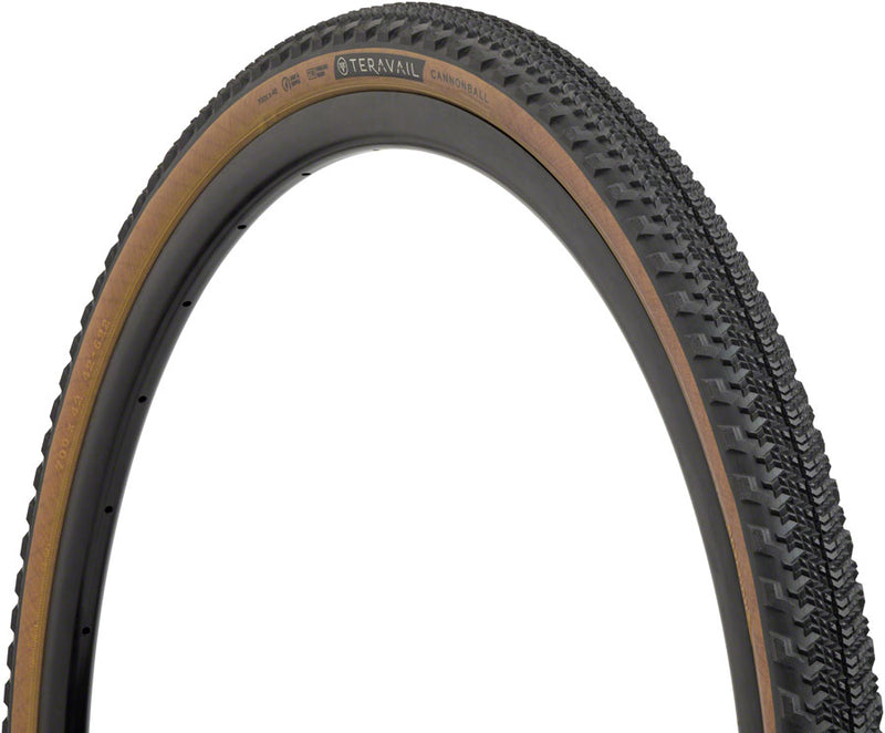 Teravail Cannonball Tire - 700 x 42, Tubeless, Folding, Black, Light and Supple