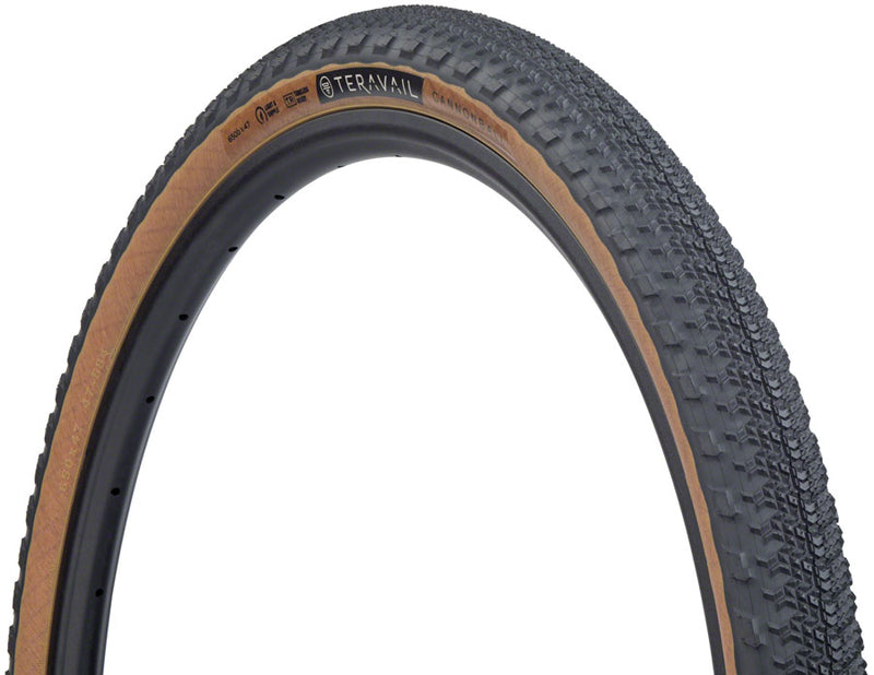 Teravail Cannonball Tire - 650b x 47, Tubeless, Folding, Black, Light and Supple, Fast Compound