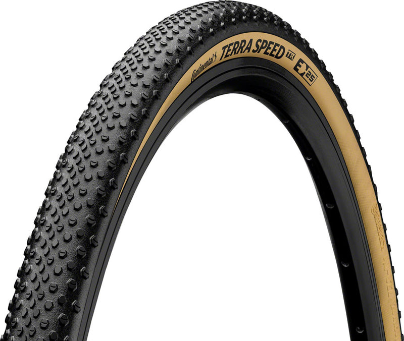 Continental Terra Speed Tire - 650b x 35, Tubeless, Folding, Black/Cream, BlackChili, ProTection, E25