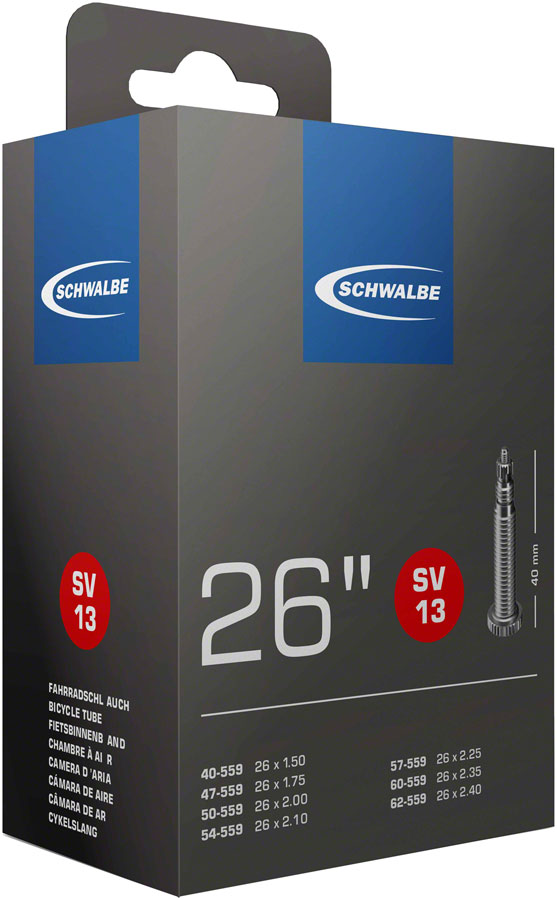 Schwalbe Standard Tube - 26 x 1.5 - 2.5 40mm Presta Valve