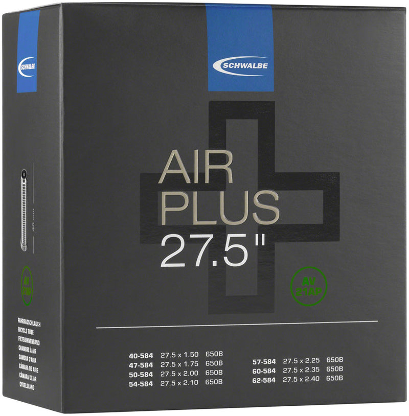 Schwalbe Air Plus Tube - 27.5 x 1.5 - 2.4 40mm Schrader Valve