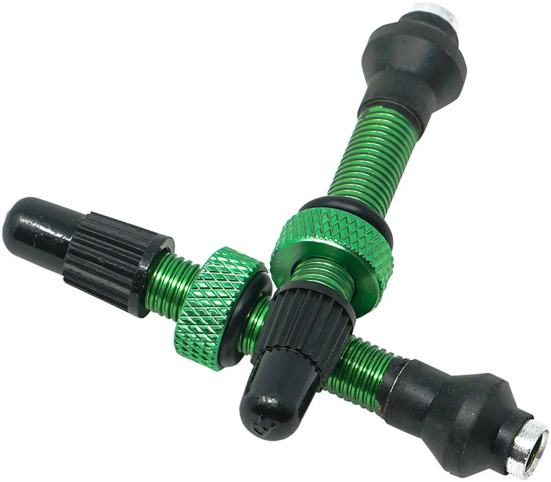 Industry Nine Tubeless Valves - 40mm, Green, Pair