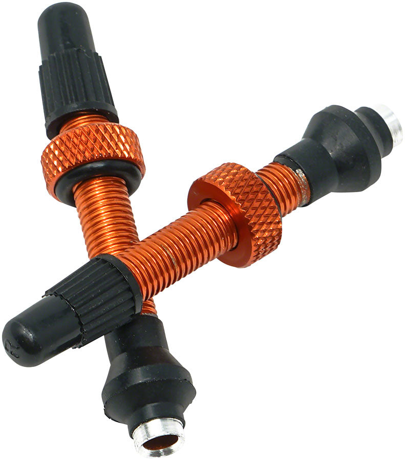 Industry Nine Tubeless Valves - 40mm, Orange, Pair