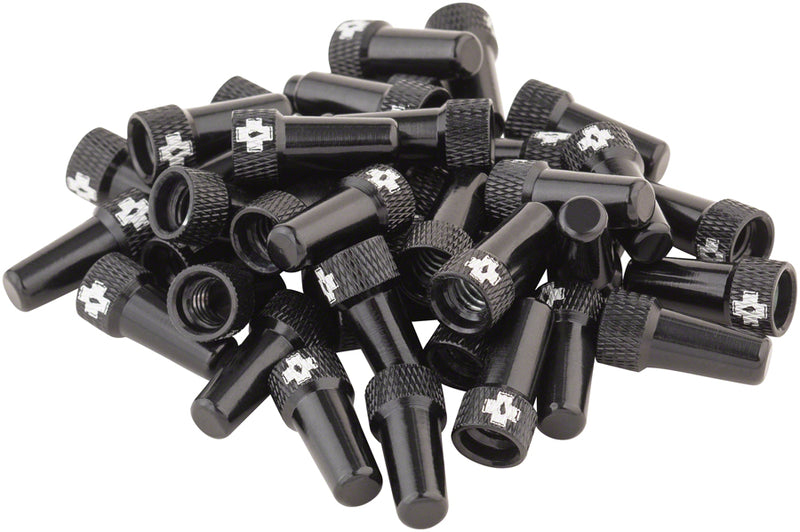 Muc-Off Tubeless Valve Box Refill -  Black Cap, Pack of 40