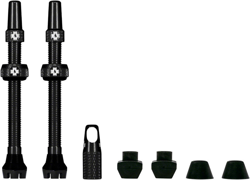 Muc-Off V2 Tubeless Valve Kit - Black, 80mm, Pair