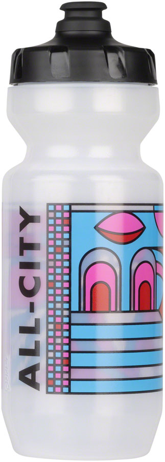 All-City Parthenon Party Purist Water Bottle - Pink, Red, Blue, Black, 22oz