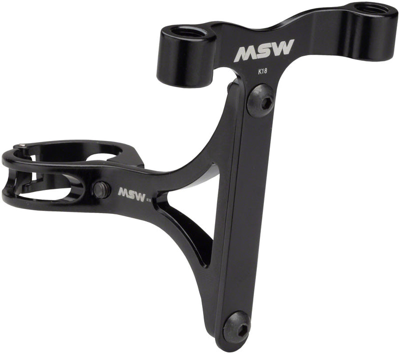 MSW Seltzer Mount - CO2 and Bottle Cage holder with 27.2mm clamp, Black