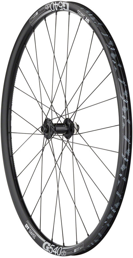 Quality Wheels Shimano Tiagra/DT G540 Front Wheel - 700c, 12 x 100mm, Center-Lock, Black