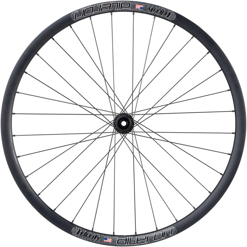 Quality Wheels Velocity Aileron Disc Front Wheel - 700, 12 x 100mm, Center-Lock, Black