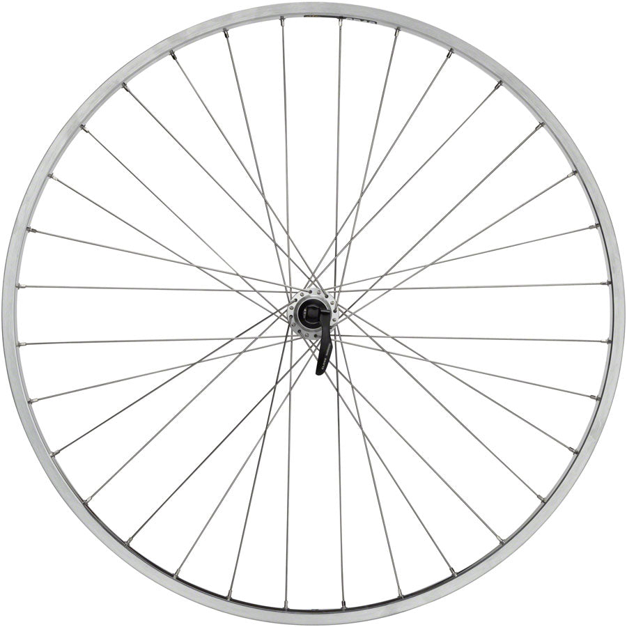 Quality Wheels CR-18 Rear Wheel - 27", QR x 130mm, Rim Brake, HG 10, Polished/Silver, Clincher