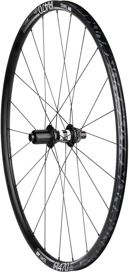 Quality Wheels DT 350/DT R470db Rear Wheel - 700, 12 x 142mm, Center-Lock, HG 11 Road, Black