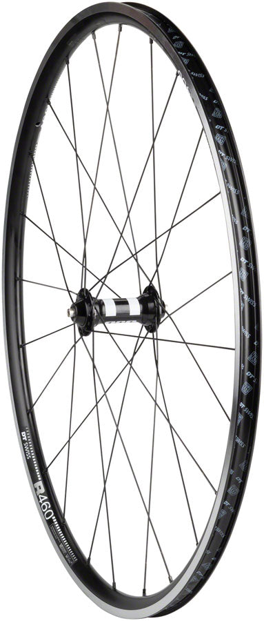 Quality Wheels DT 350/DT R460 Front Wheel - 700, QR x 100mm, Rim Brake, Black