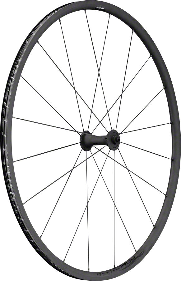 DT Swiss PR 1400 DICUT OXiC Front Wheel - 700, QR x 100mm, Rim Brake, Black, 21mm