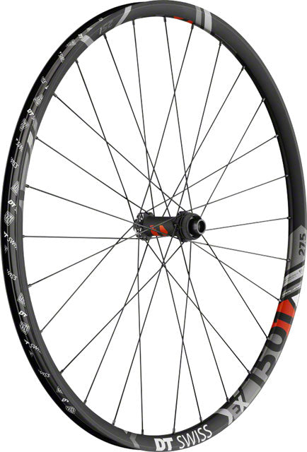 DT Swiss EX 1501 Spline One 25 Front Wheel - 27.5", 15 x 100mm, 6-Bolt/Center-Lock, Black/Gray/Red