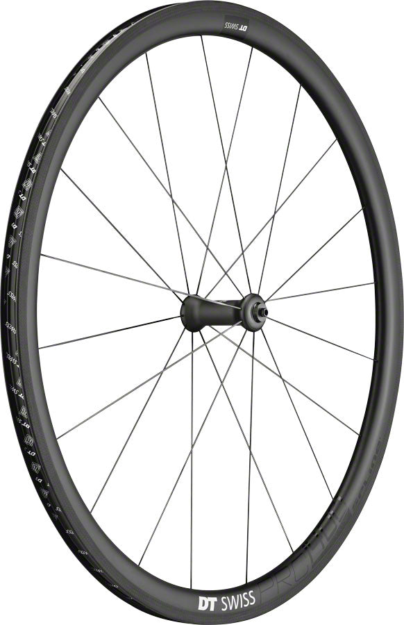 DT Swiss PRC 1400 Spline Front Wheel - 700, QR x 100mm, Rim Brake, Black