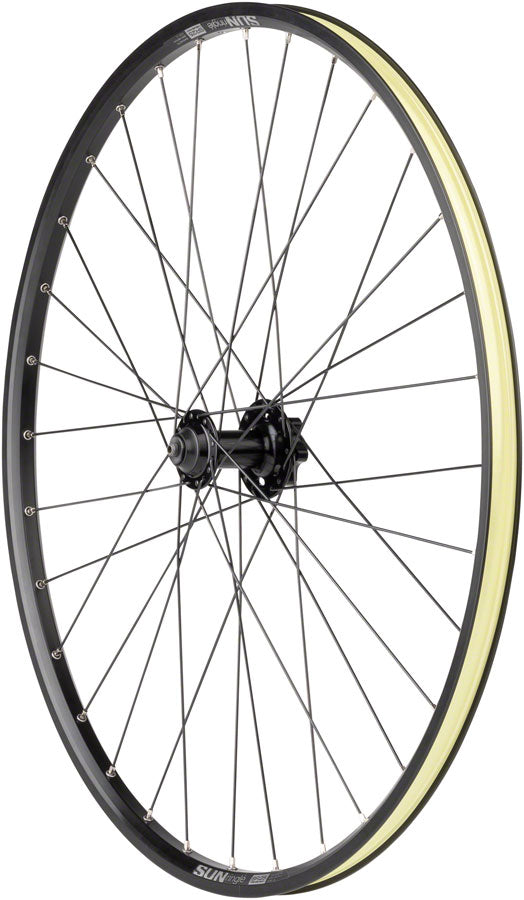 Quality Wheels Value Double Wall Series Disc Front Wheel - 27.5", QR x 100mm, 6-Bolt/Rim, Black