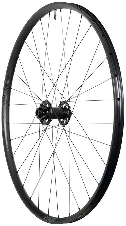 Stan's NoTubes Crest MK4 Front Wheel - 29, 15 x 110mm, 6-Bolt, Black