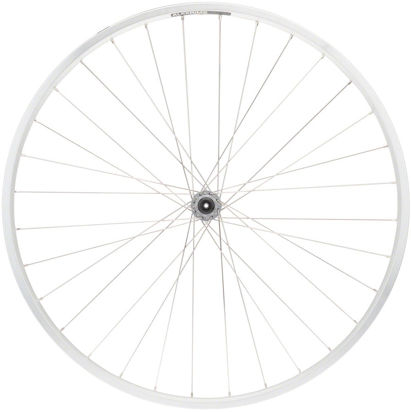 Quality Wheels Value Double Wall Series Front Wheel - 700, QR x 100mm, Rim Brake, Silver, Clincher