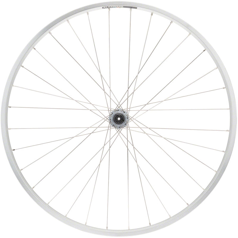 Quality Wheels Value Double Wall Series Rear Wheel - 700, QR x 135mm, Rim Brake, HG 10, Silver, Clincher