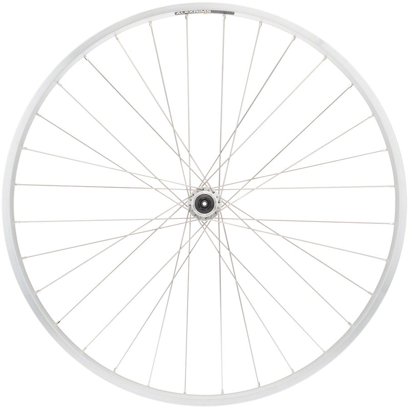 Quality Wheels Value Double Wall Series Rear Wheel - 700, QR x 130mm, Rim Brake, HG 10, Silver, Clincher