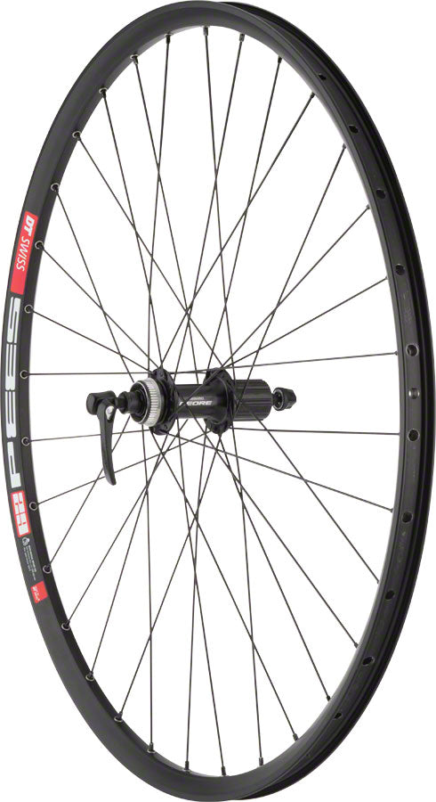 Quality Wheels Deore M610/DT 533d Rear Wheel - 27.5", QR x 135mm, Center-Lock, HG 10, Black