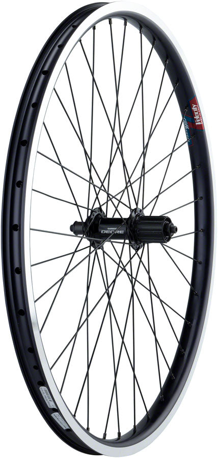 Quality Wheels Value HD Series Rear Wheel - 26", QR x 135mm, Rim Brake, HG 10, Black