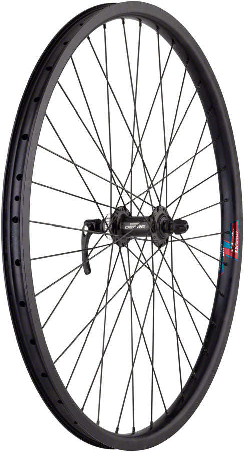 Quality Wheels Value HD Series Disc Front Wheel - 26", QR x 100mm, Center-Lock, Black