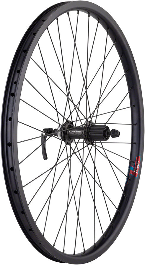 Quality Wheels Value HD Series Disc Rear Wheel - 26", QR x 135mm, Center-Lock, HG 10, Black