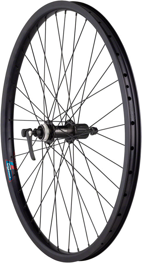 Quality Wheels Value HD Series Disc Rear Wheel - 26", QR x 135mm, Center-Lock, HG 10, Black