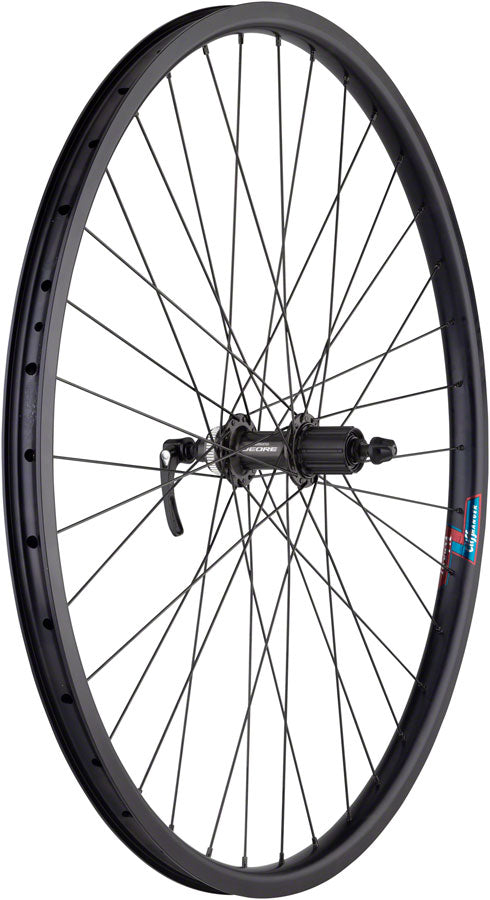 Quality Wheels Value HD Series Disc Rear Wheel - 700, QR x 135mm, Center-Lock, HG 10, Black