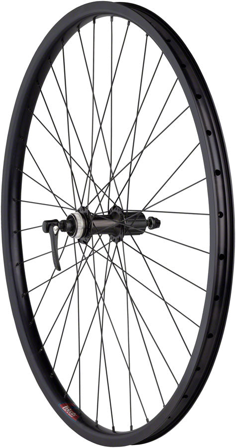 Quality Wheels Value HD Series Disc Rear Wheel - 700, QR x 135mm, Center-Lock, HG 10, Black