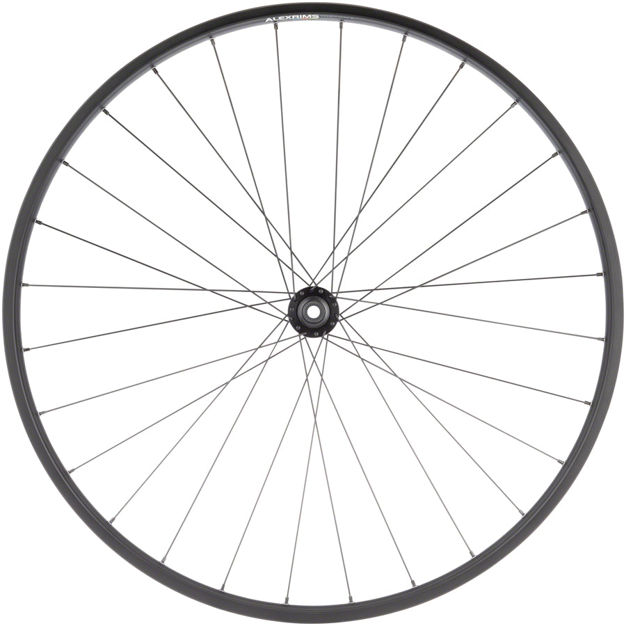 Quality Wheels Value Double Wall Series Disc Front Wheel - 700, 12 x 100mm, Center-Lock, Black