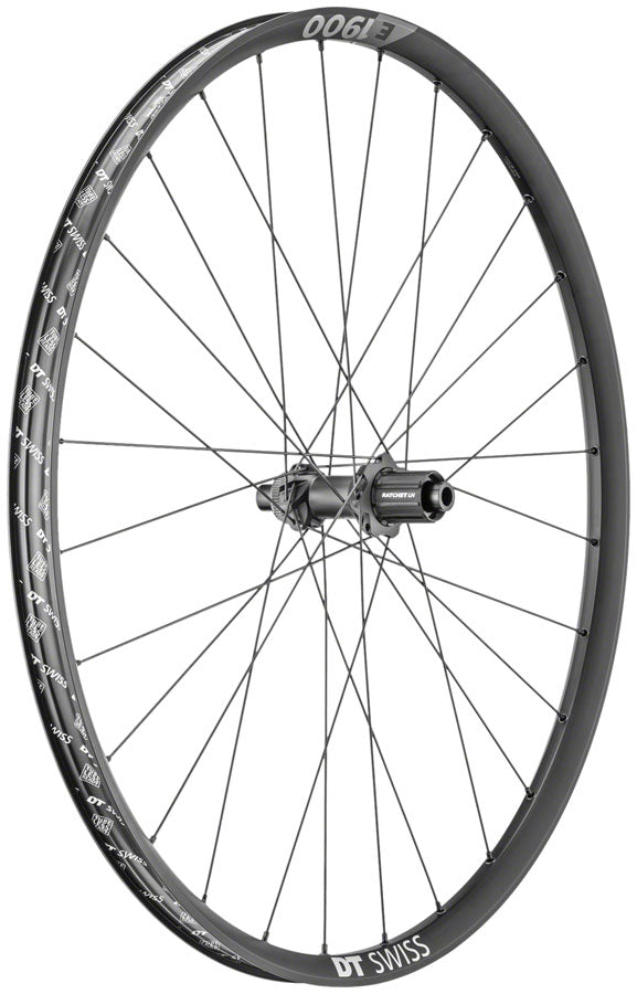 DT Swiss E 1900 Spline 30 Rear Wheel - 27.5", 12 x 148mm, Center-Lock, HG 11 MTN, Black