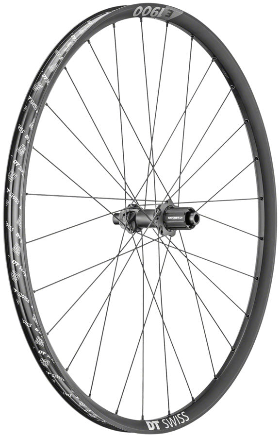 DT Swiss E 1900 Spline 30 Rear Wheel - 29", 12 x 148mm, Center-Lock, HG 11 MTN, Black