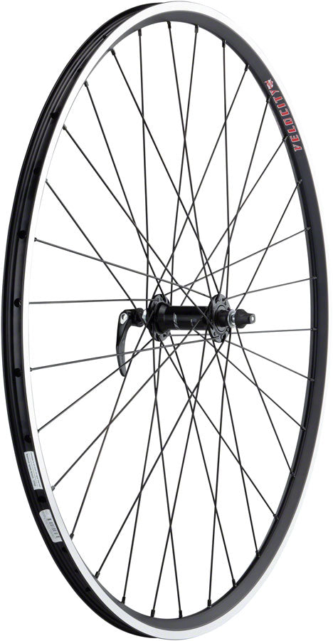 Quality Wheels 105/A23 Front Wheel - 700, QR x 100mm, Rim Brake, Black, Clincher