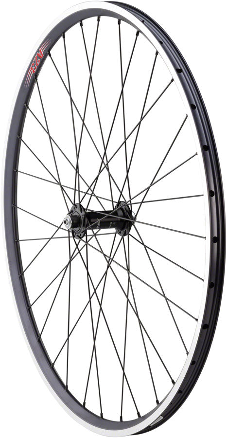 Quality Wheels 105/A23 Front Wheel - 650c, QR x 100mm, Rim Brake, Black, Clincher