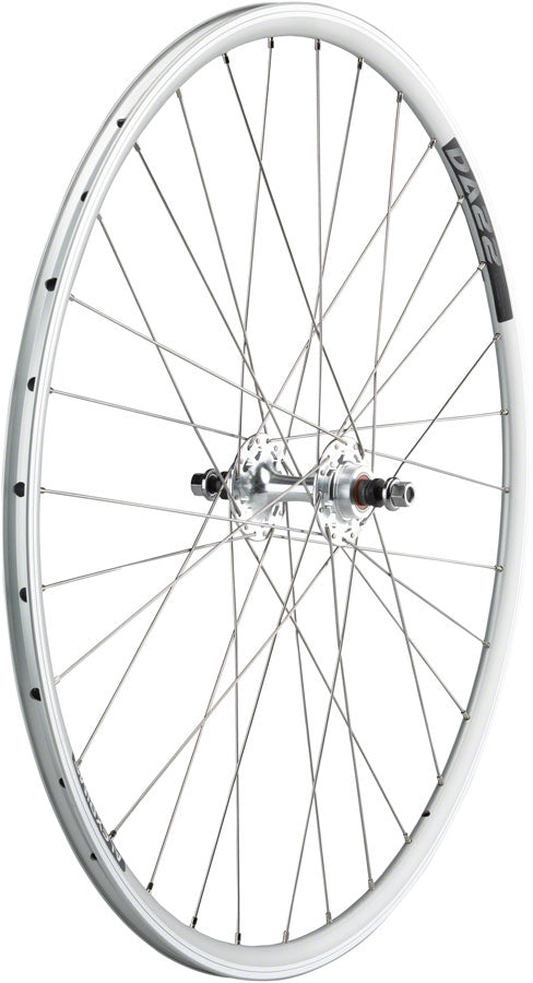 Quality Wheels Value Double Wall Series Track Rear Wheel - 700, 10 x 1 x 120mm, Rim Brake, Fixed/Freewheel, Silver, Clincher, Sealed