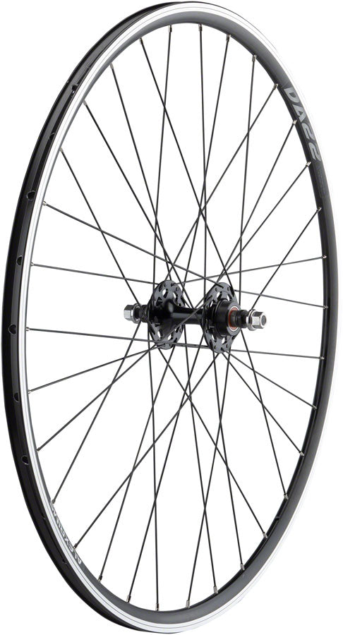 Quality Wheels Value Double Wall Series Track Rear Wheel - 700, 10 x 1 x 120mm, Rim Brake, Fixed/Freewheel, Black, Clincher