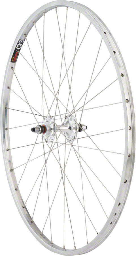 Quality Wheels CR-18 Track Rear Wheel - 27", 10 x 1 x 120mm, Rim Brake, Fixed/Freewheel, Polished/Silver, Clincher