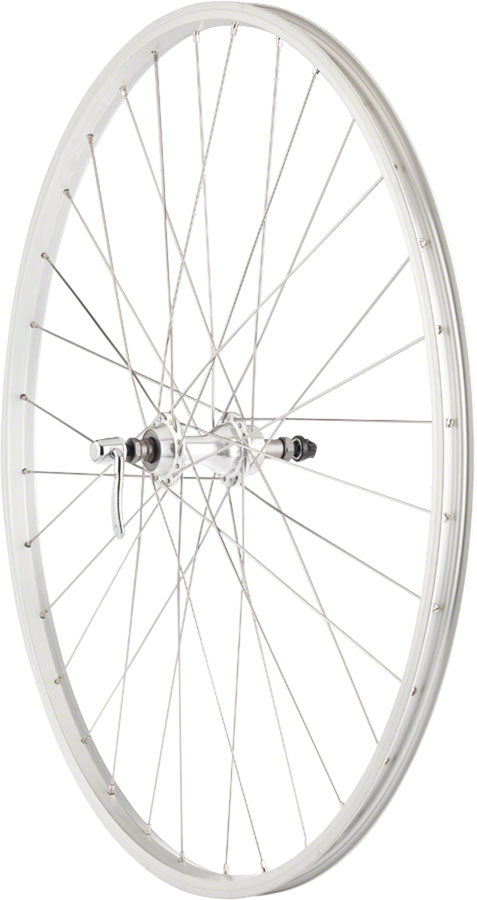 Quality Wheels Value Single Wall Series Rear Wheel - 700, QR x 130mm, Rim Brake, Freewheel, Silver, Clincher