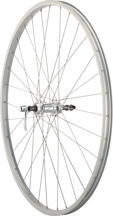 Quality Wheels Value Single Wall Series Rear Wheel - 700, QR x 135mm, Rim Brake, Freewheel, Silver, Clincher